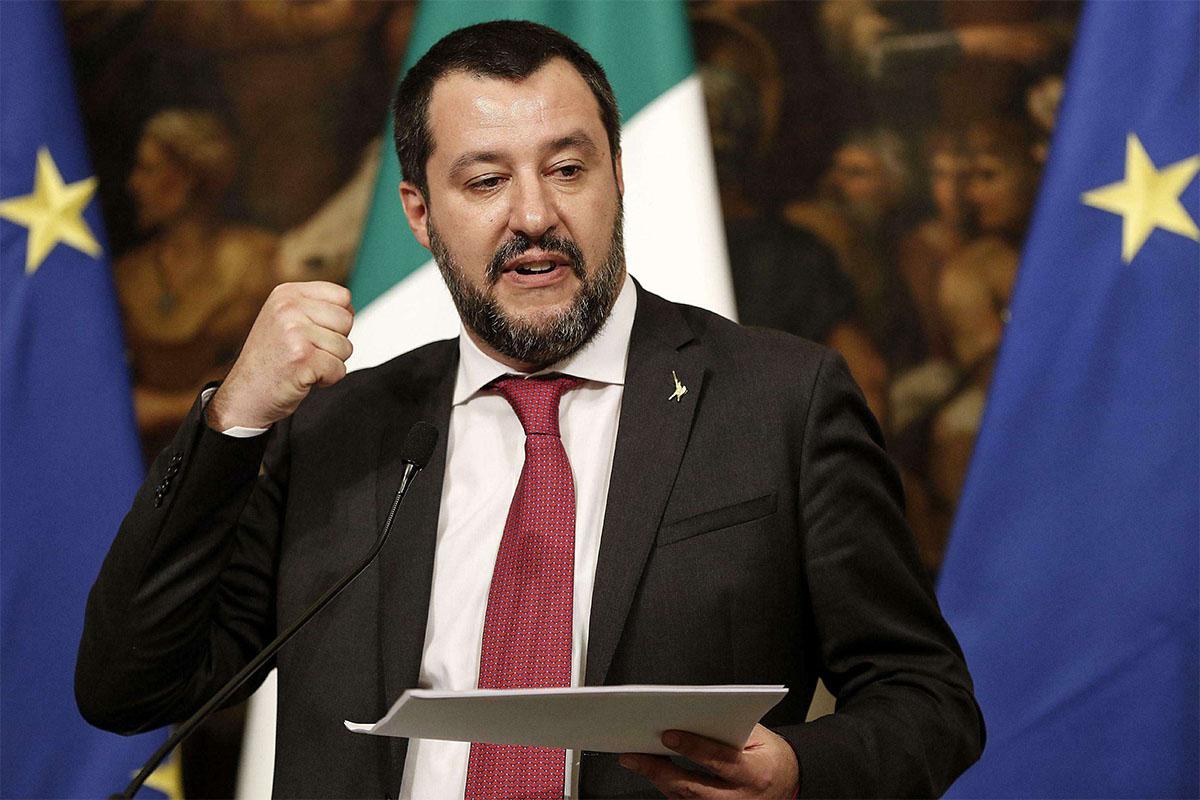 Italian Deputy Premier and Interior Minister Matteo Salvini 