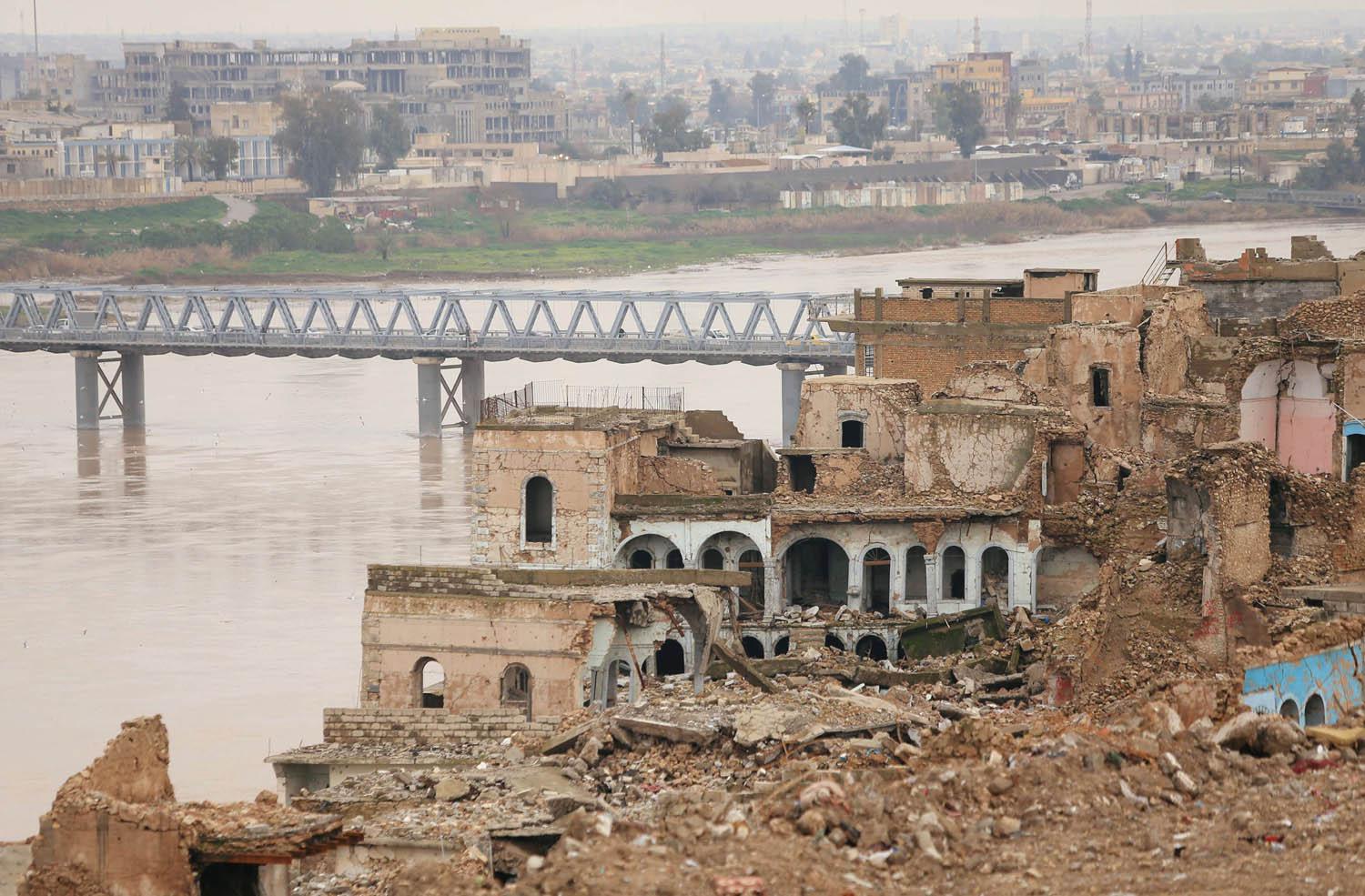 آثار الدمار في مدينة الموصل