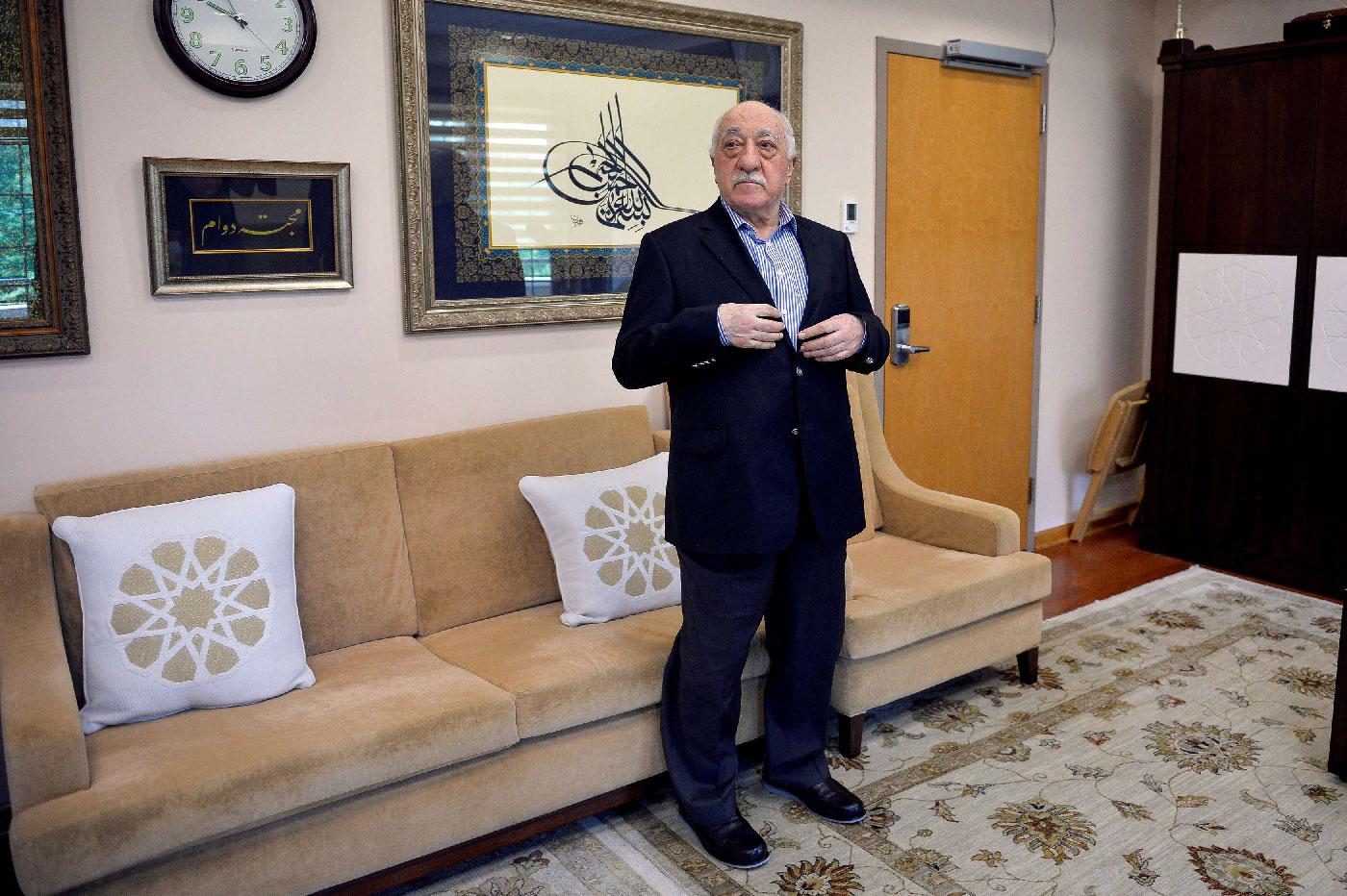 US based cleric Fethullah Gulen at his home in Saylorsburg, Pennsylvania