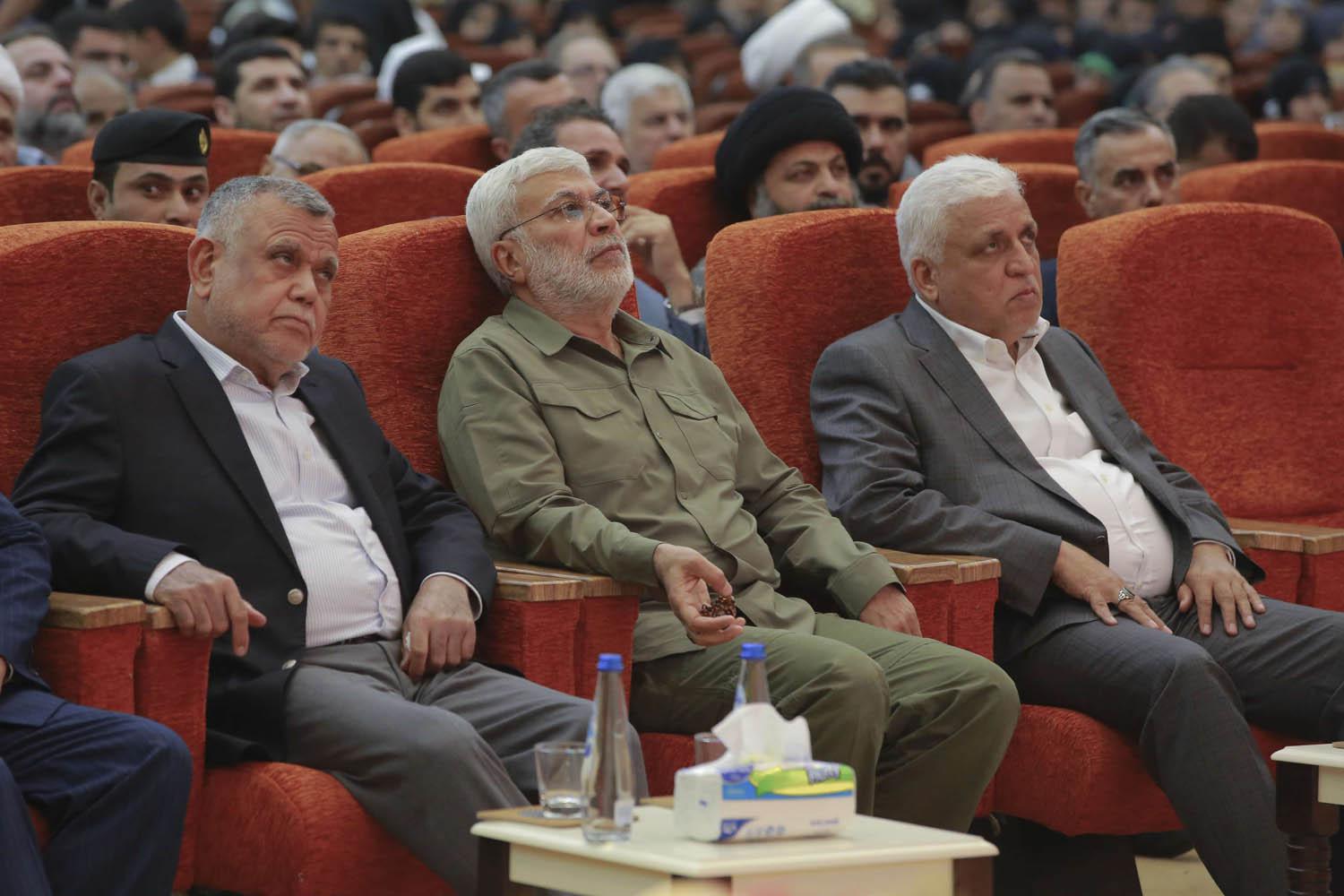 زعامات الحشد الشعبي في مؤتمر في بغداد