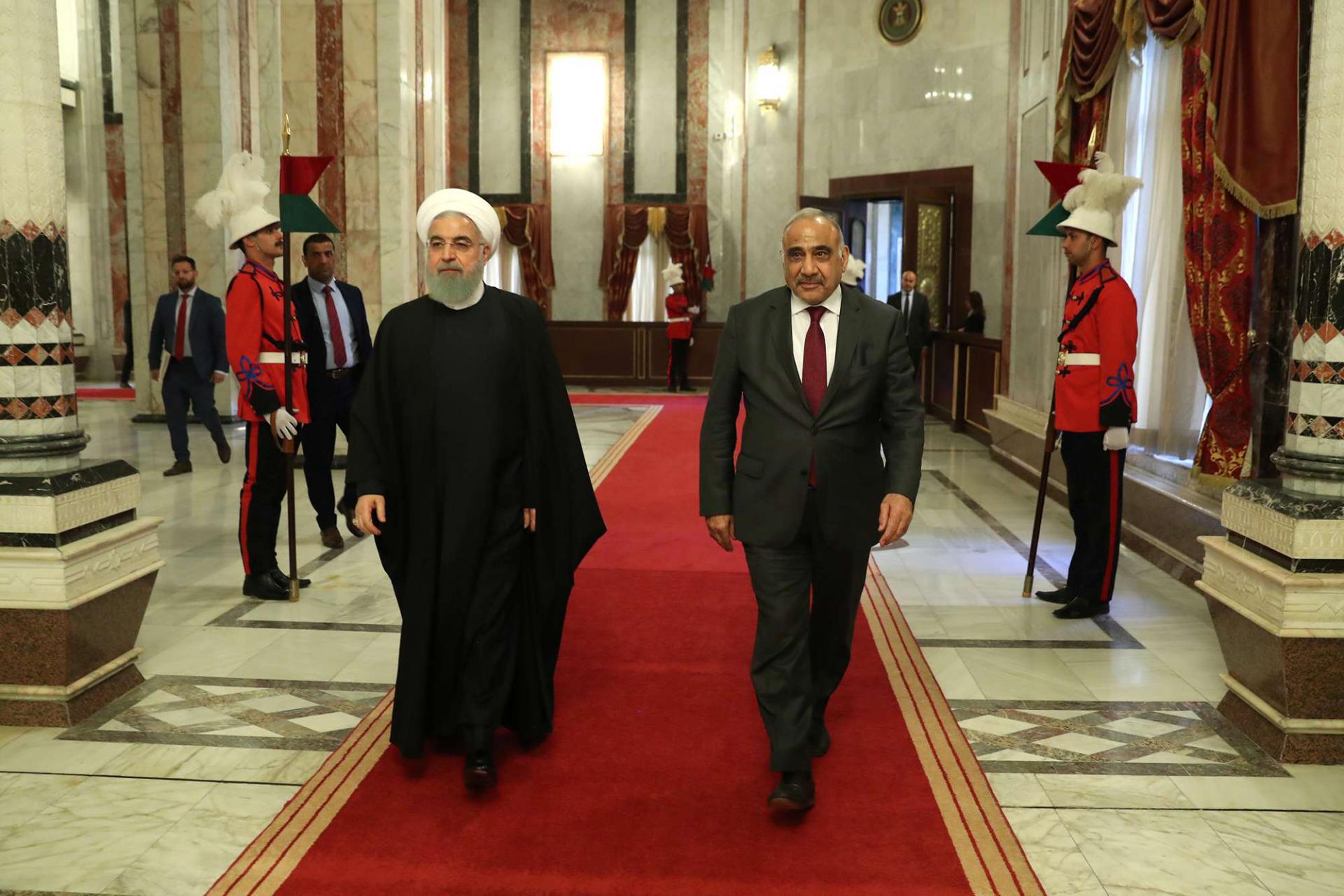 زيارة روحاني للعراق في الفترة الأخيرة