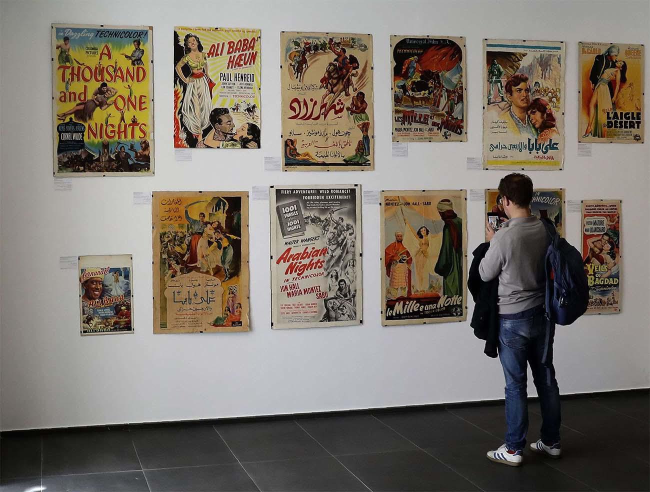 Some of the posters date back to 1930s Egypt or Lebanon in the late 1950s