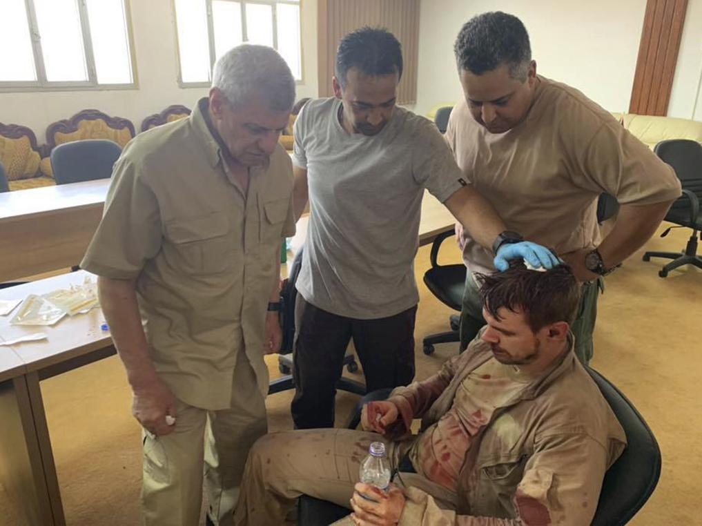 Foreign pilot that was shot down by LNA troops receives medical treatment