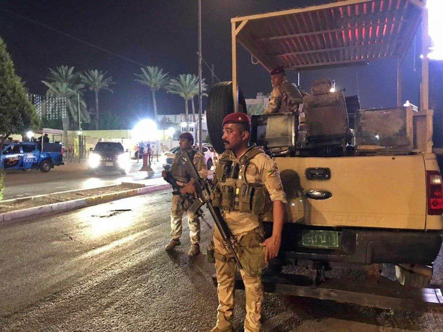 قوات عراقية تحرس مقتربات السفارة البحرينية في بغداد