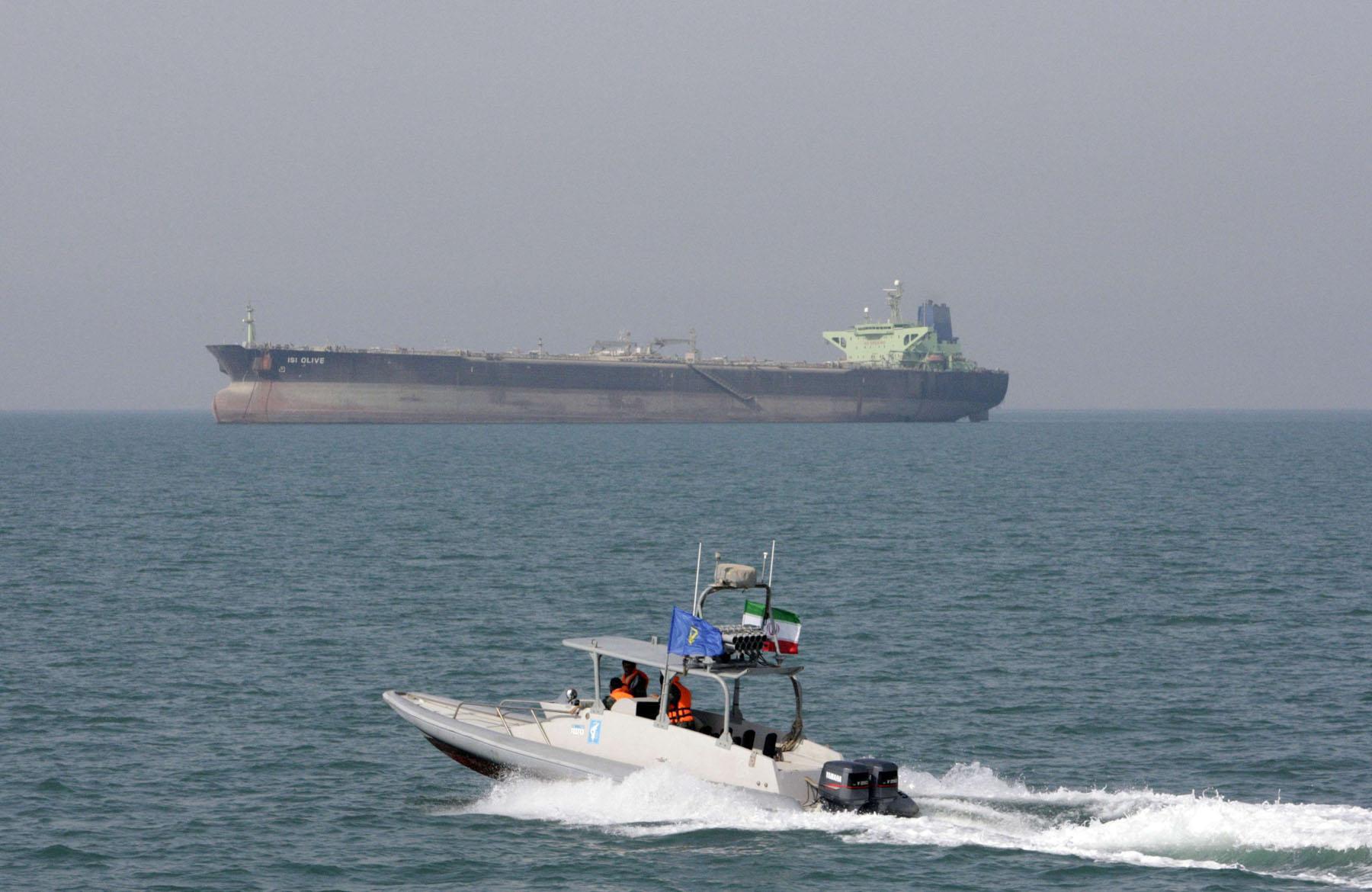 The Guards' statement came after officials said Iran had come to the aid of an ailing tanker on Sunday