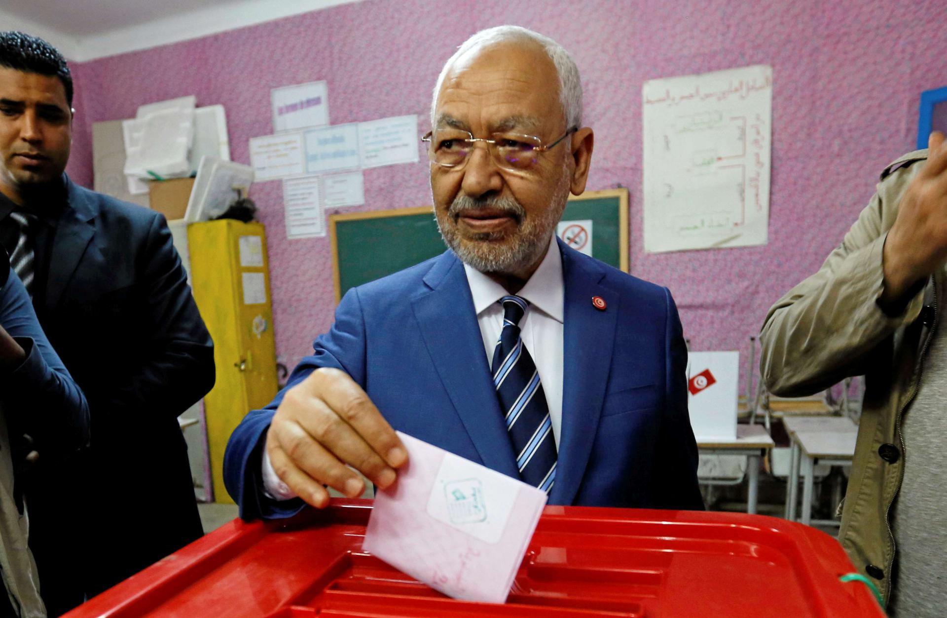 Rached Ghannouchi, head of the Ennahda party