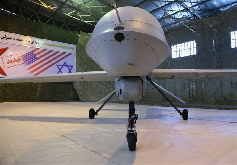 An Iranian version of the American MQ-1 Predator drone is seen in Iran