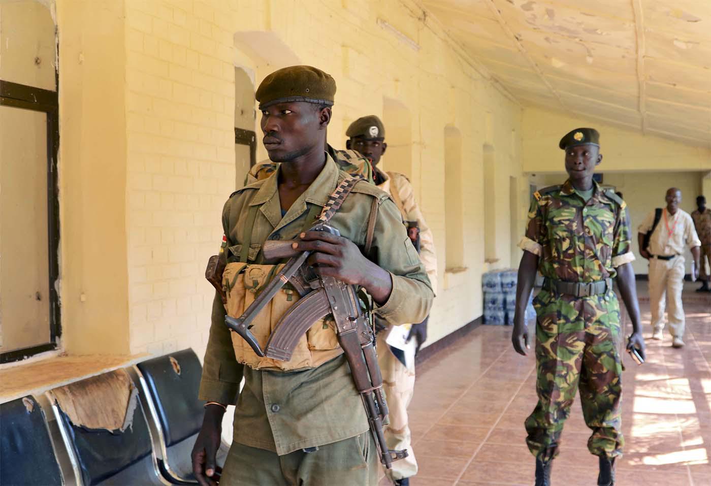 Security was stepped up in Juba