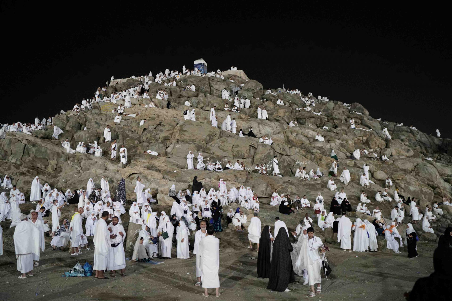 Pilgrims travelling from abroad account for 1.86 million of the 2.48 million taking part in this year's hajj