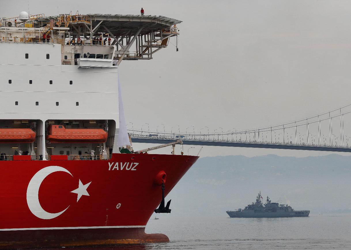 Turkey has sent two drilling ships to operate in waters off the divided island of Cyprus