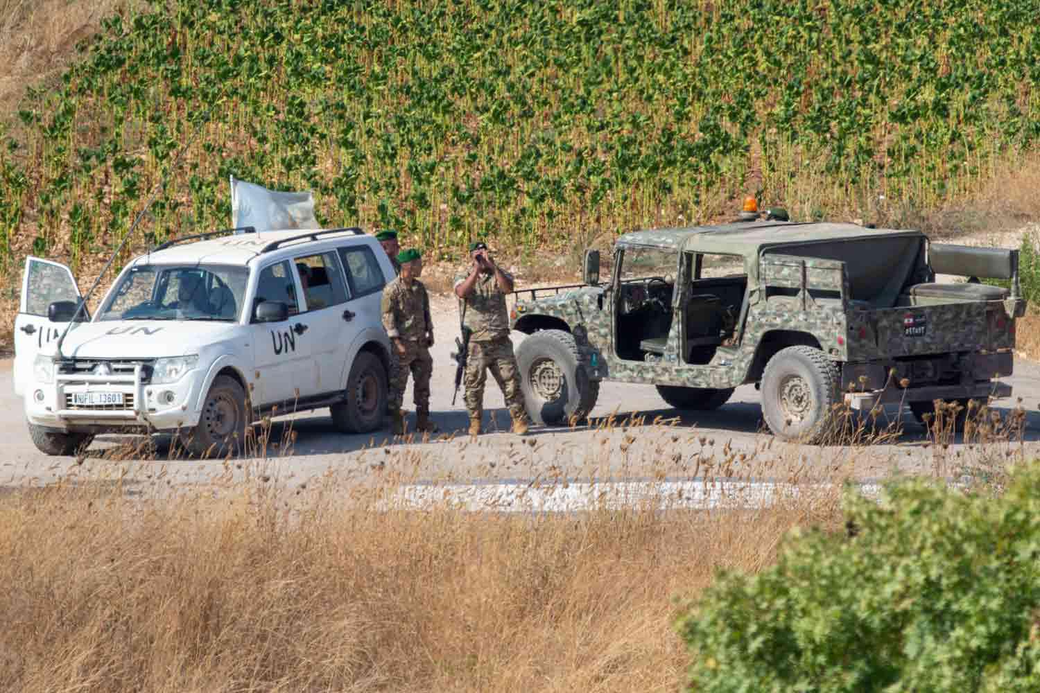 الجيش اللبناني يراقب بقلق الوضع مع قوات الأمم المتحدة 