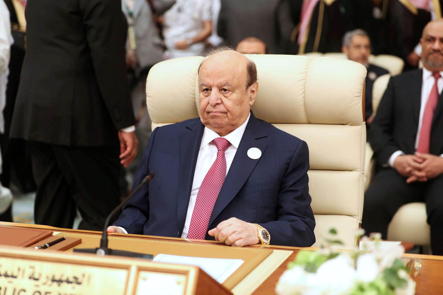 الرئيس اليمني المؤقت عبدربه منصور هادي في قمة مكة