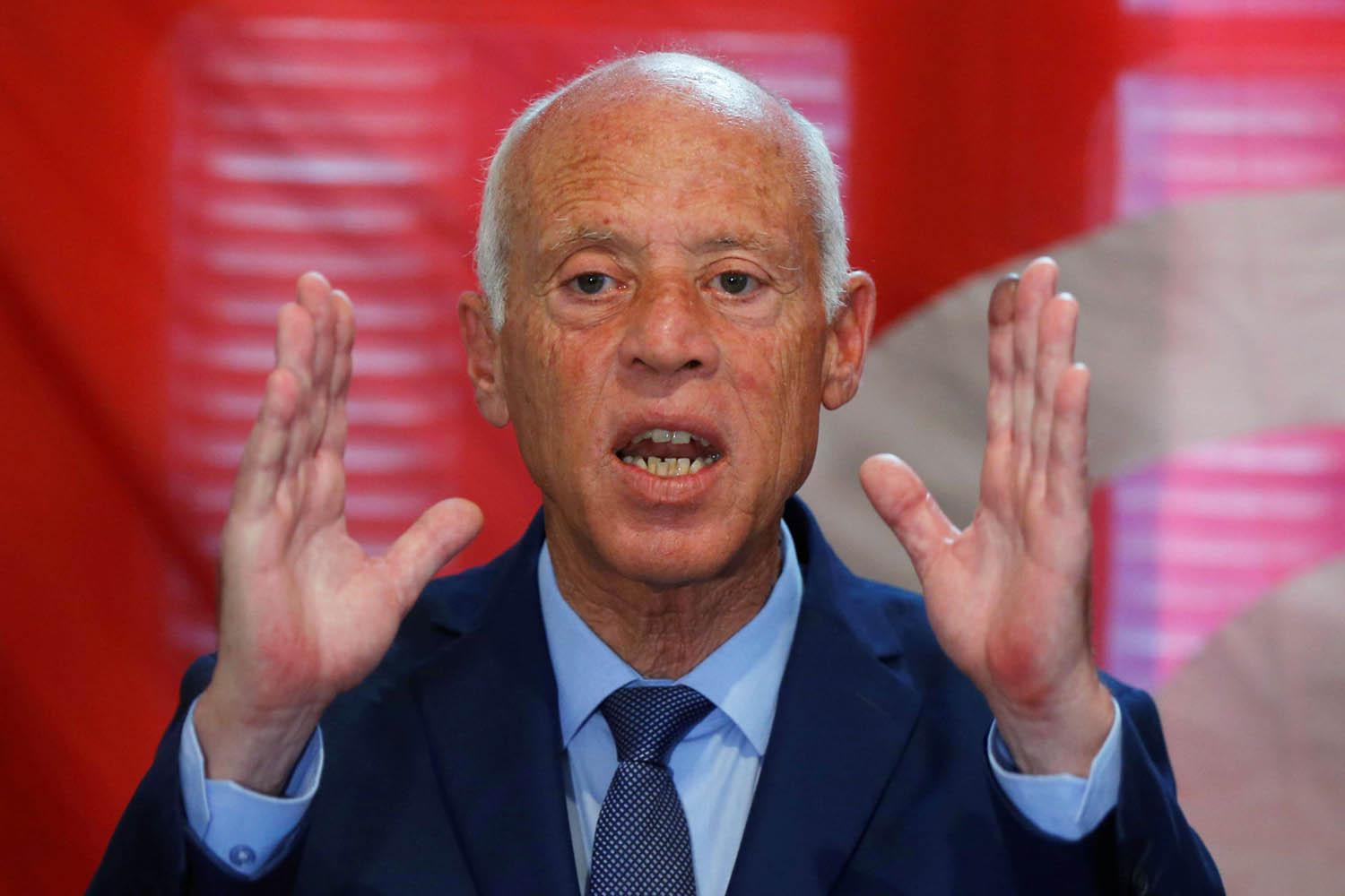 المرشح الرئاسي التونسي قيس سعيد