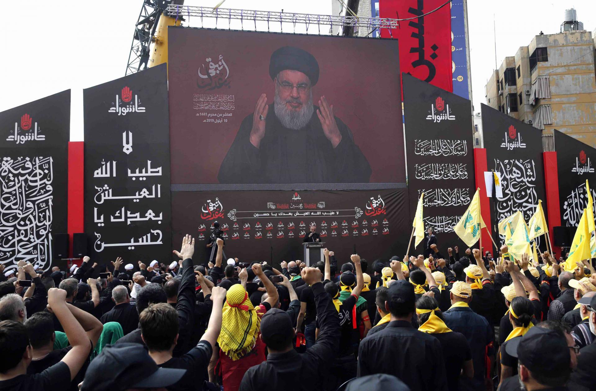 "In the event of an attack on Lebanon, in any form whatsoever, there will be an adequate response to the aggression," Nasrallah warned in a speech watched by thousands