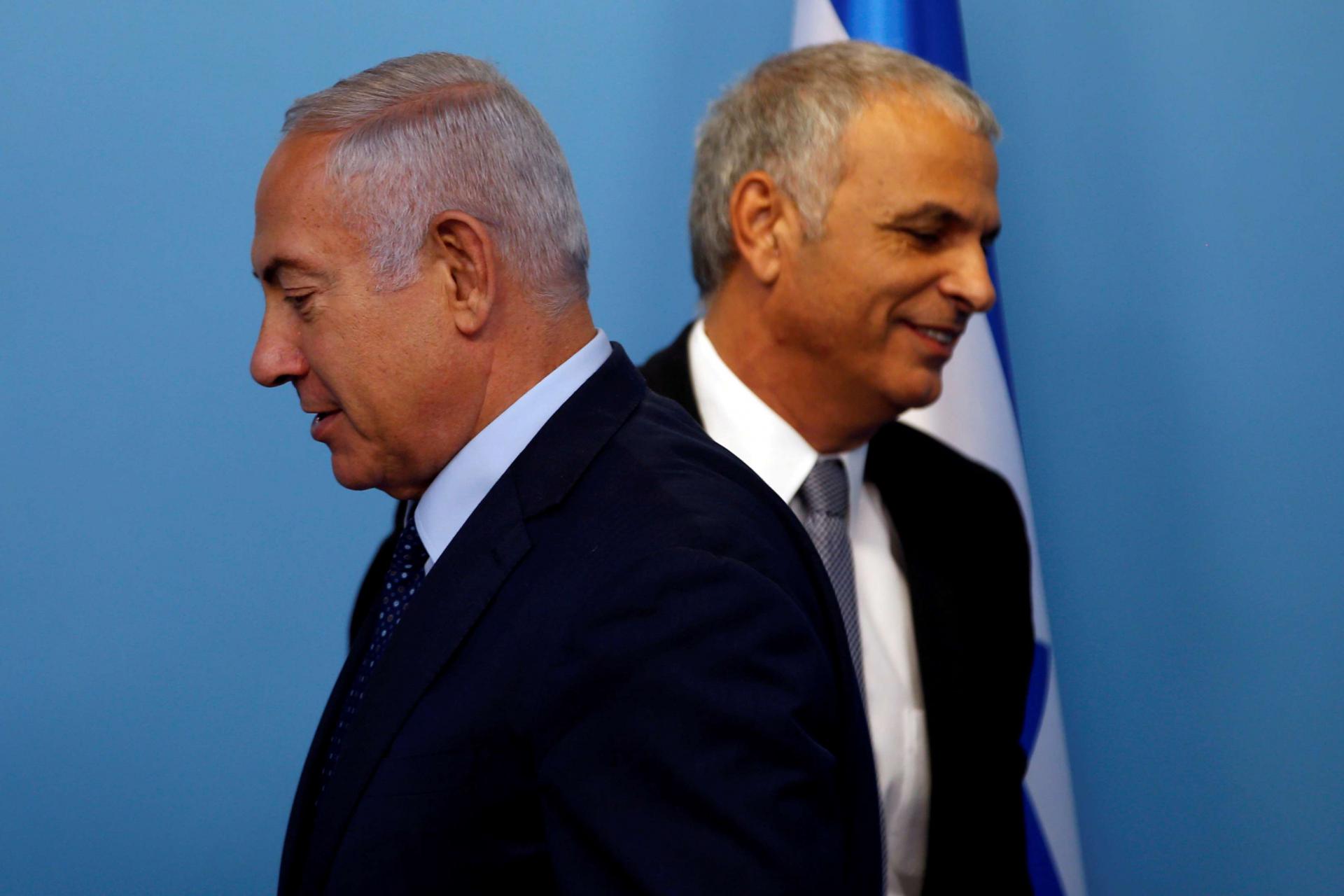 Israeli Prime Minister Benjamin Netanyahu and his Finance Minister Moshe Kahlon 