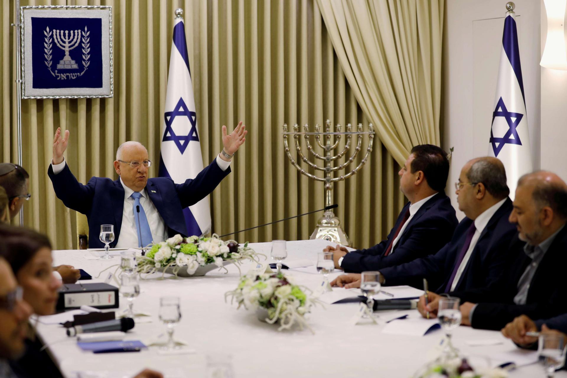 The two men are due to meet again with President Reuven Rivlin on Wednesday