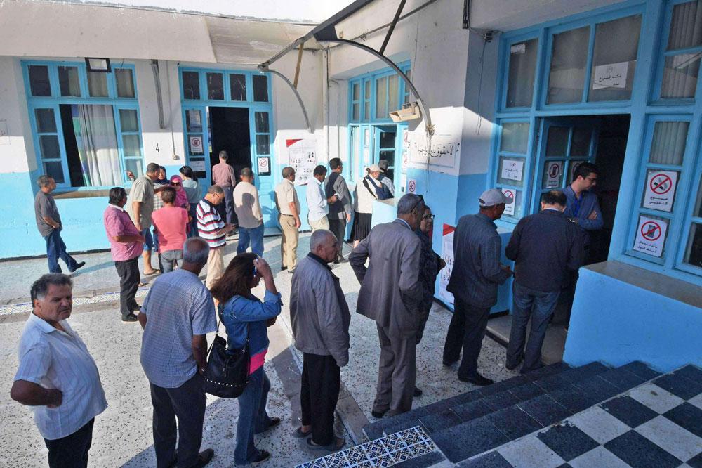 مركز اقتراع بالعاصمة تونس