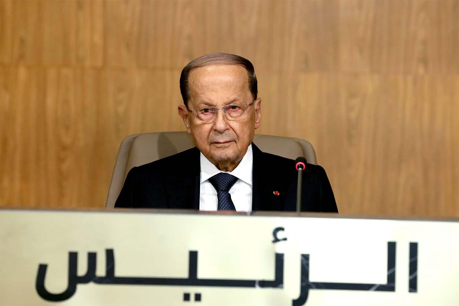 Lebanon's president Michel Aoun