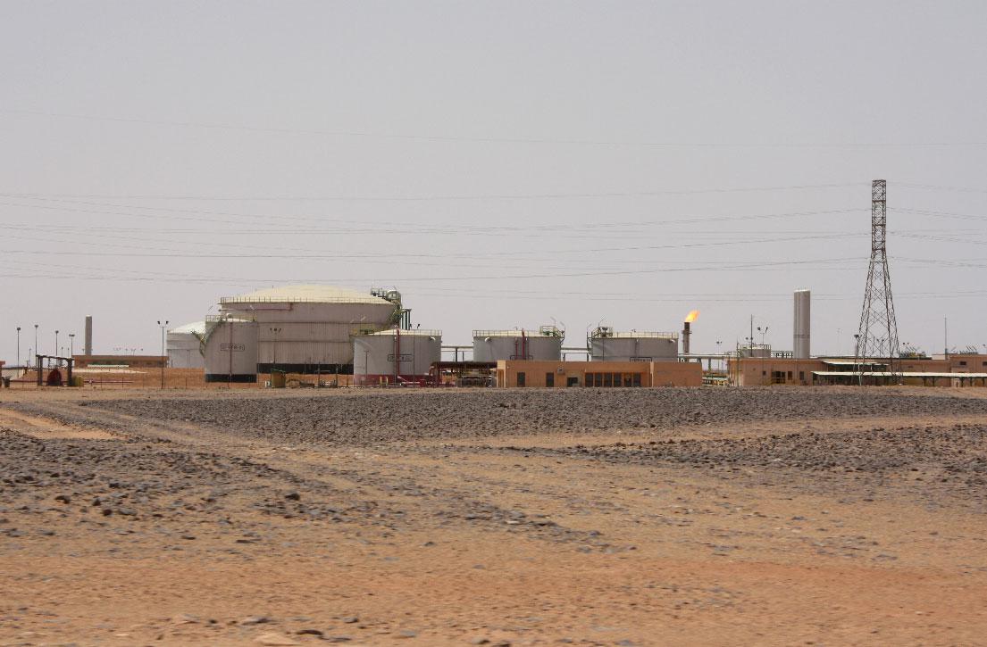A view shows El Feel oil field near Murzuq, Libya