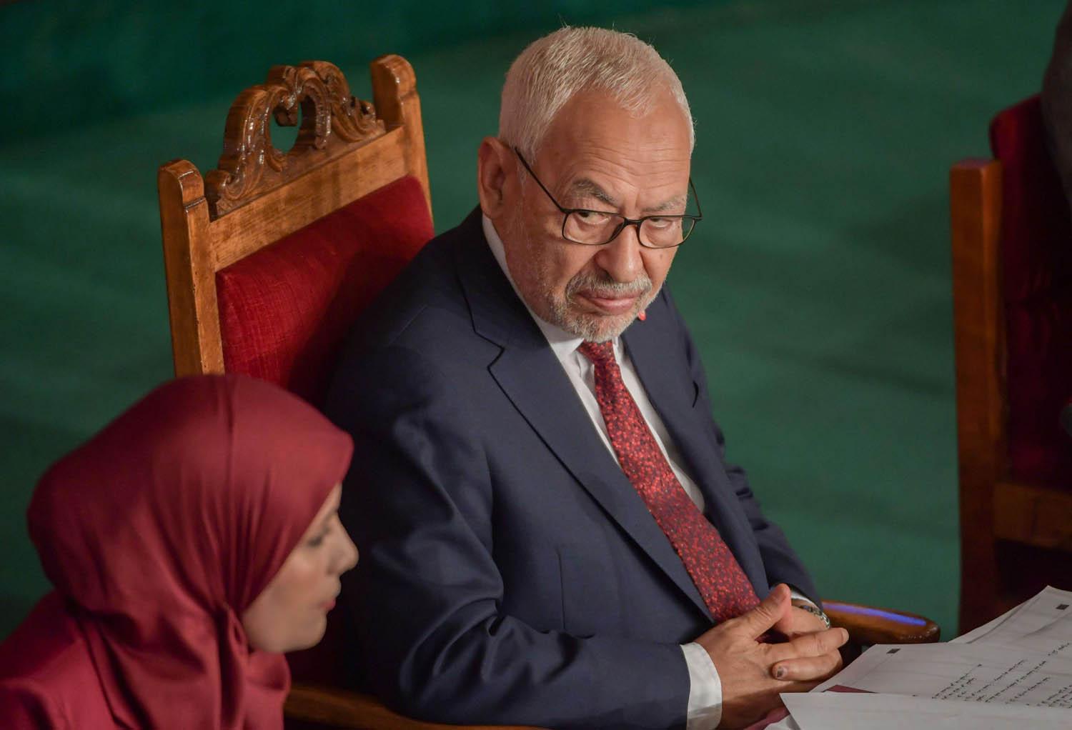 رئيس البرلمان التونسي ورئيس حركة النهضة راشد الغنوشي
