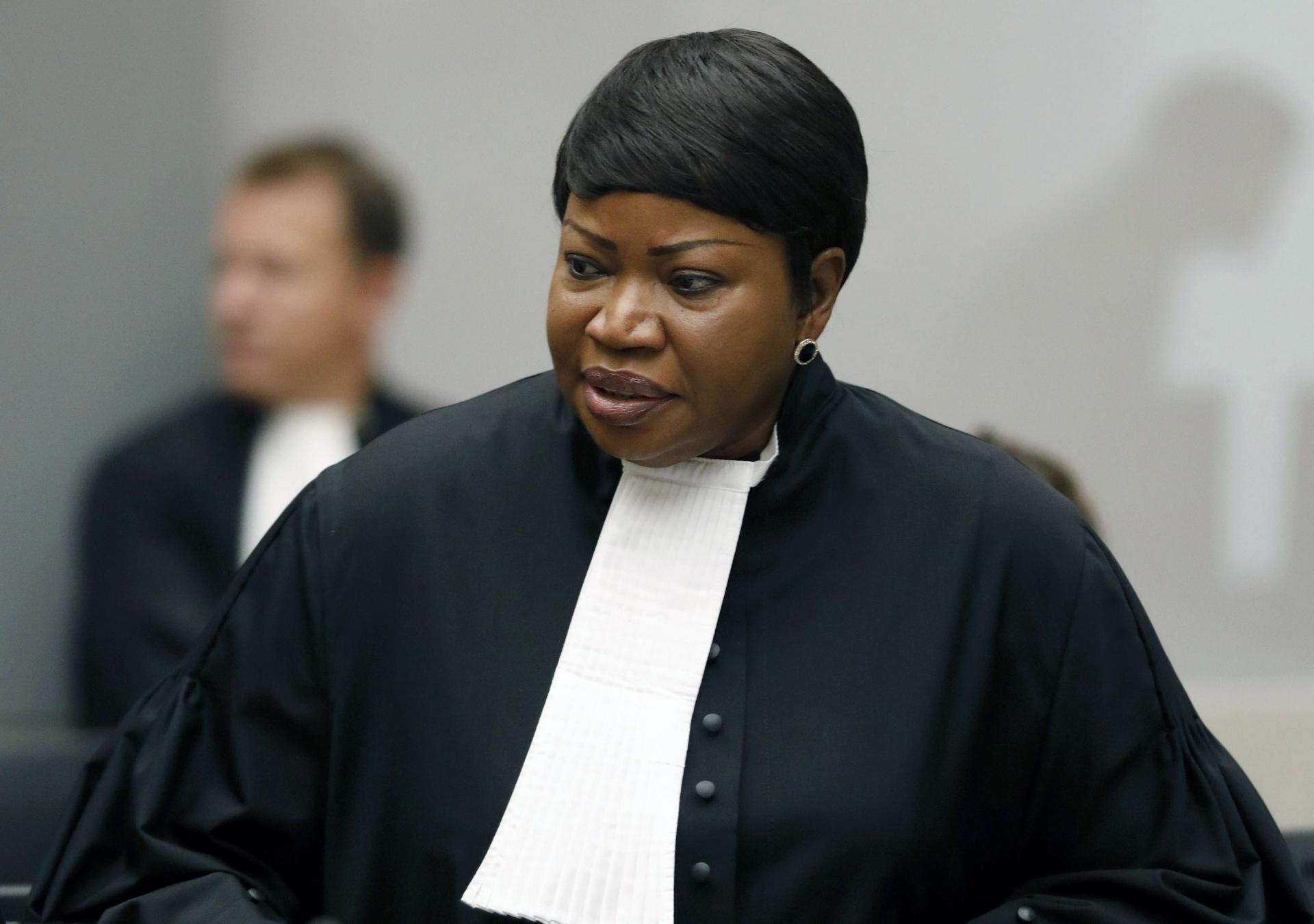 Prosecutor Fatou Bensouda at the International Criminal Court (ICC) in The Hague