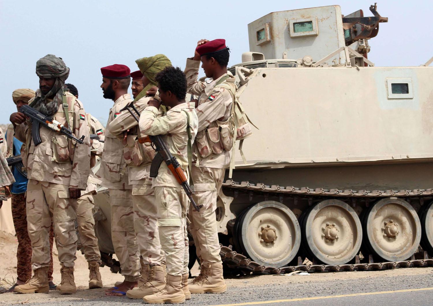 القوات السودانية موجودة في اليمن منذ اربع سنوات