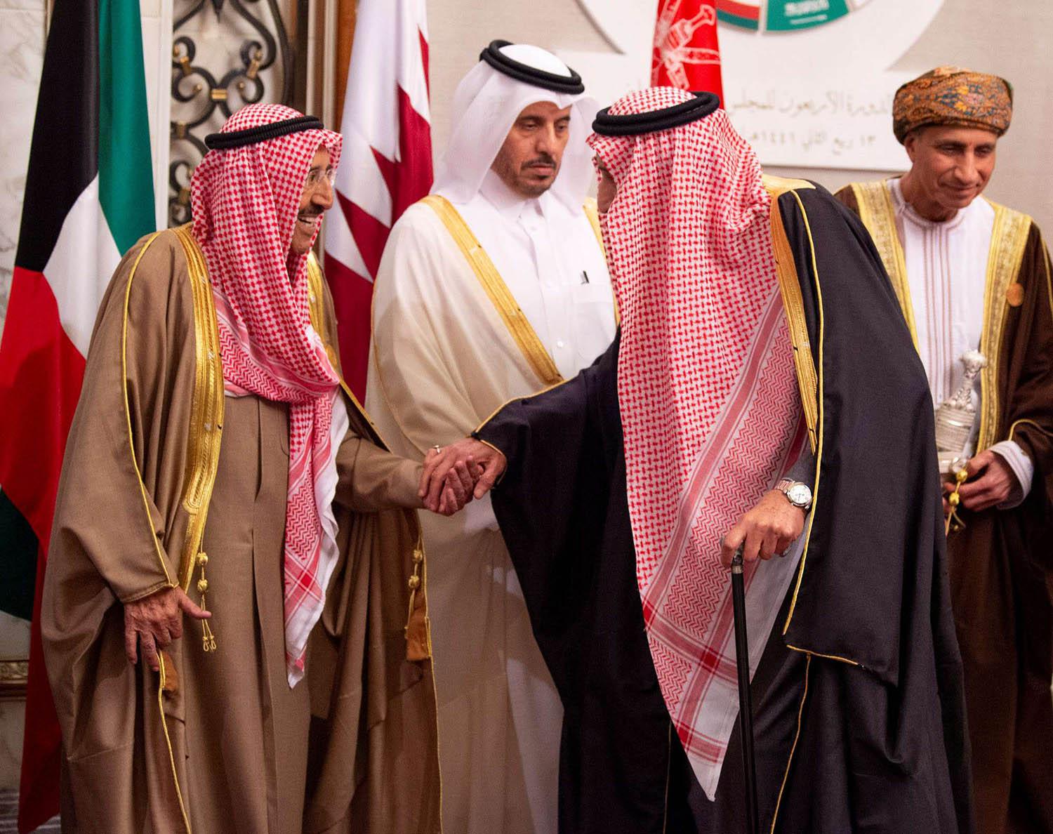 رؤساء وفود دول الخليج في قمة الرياض