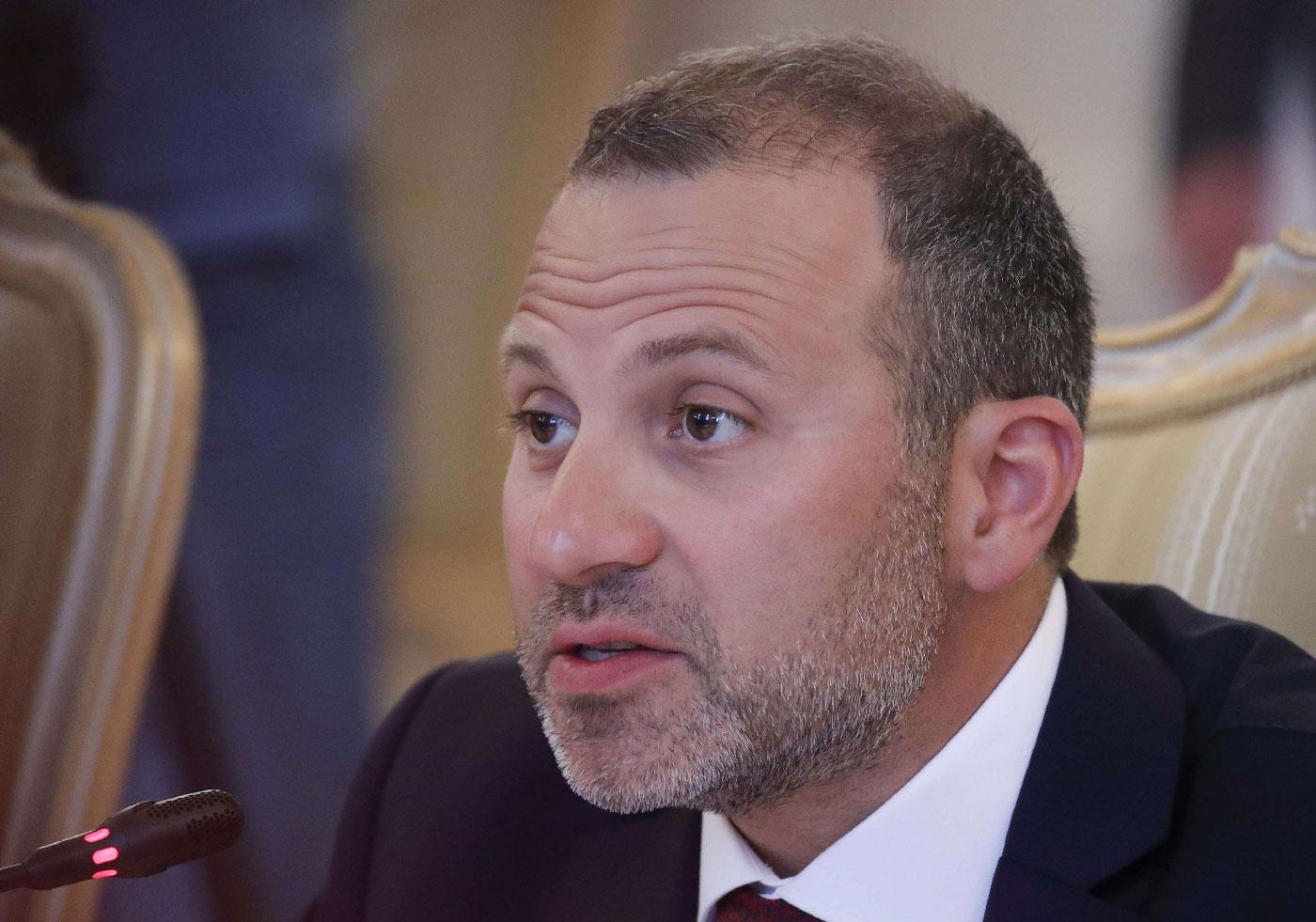 Bassil has been one of protesters' main targets during the demonstrations in Lebanon