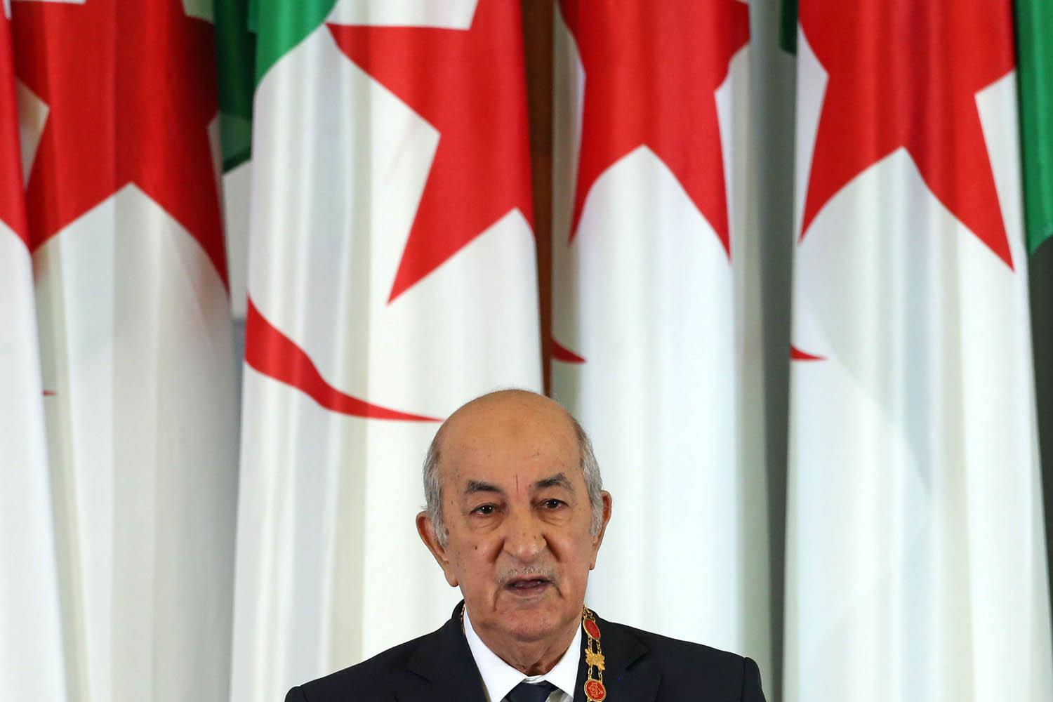 الرئيس الجزائري عبدالمجيد تبون