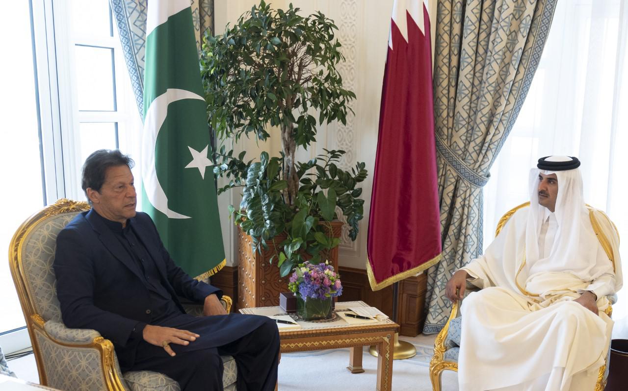 زيارة رئيس وزراء باكستان عمران خان للدوحة
