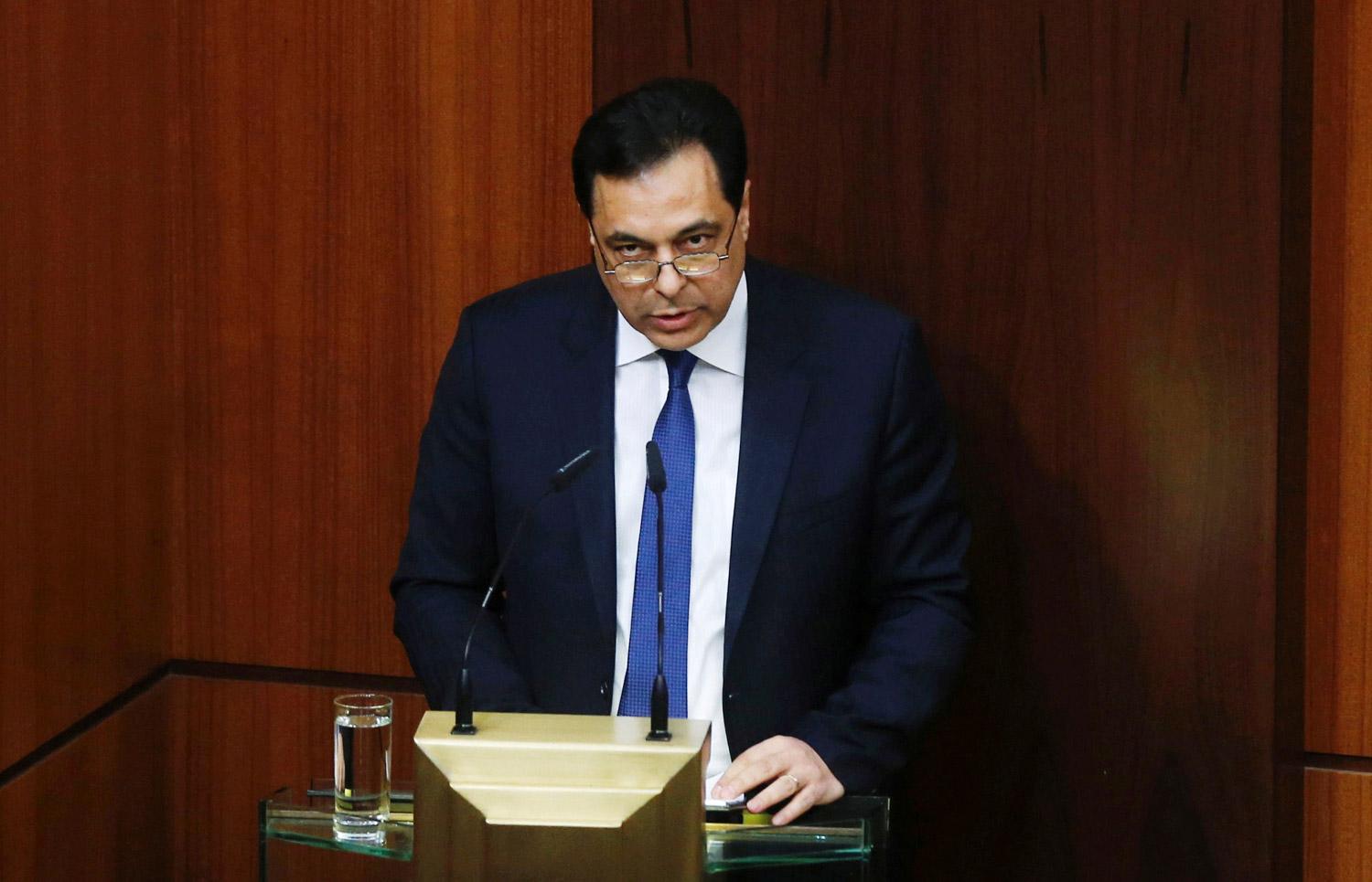 رئيس الحكومة اللبنانية حسان دياب
