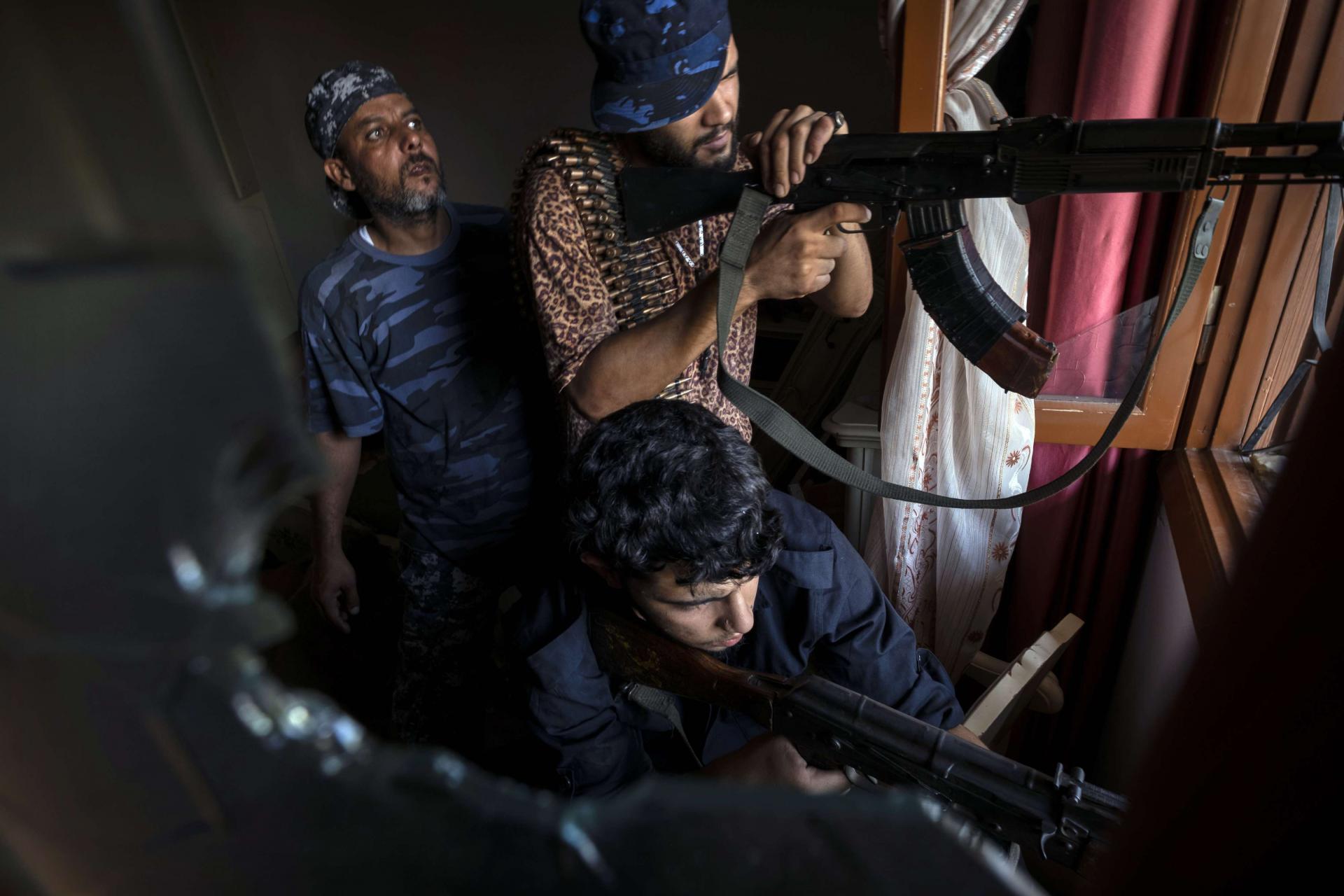 مقاتلون موالون لحكومة الوفاق الليبية
