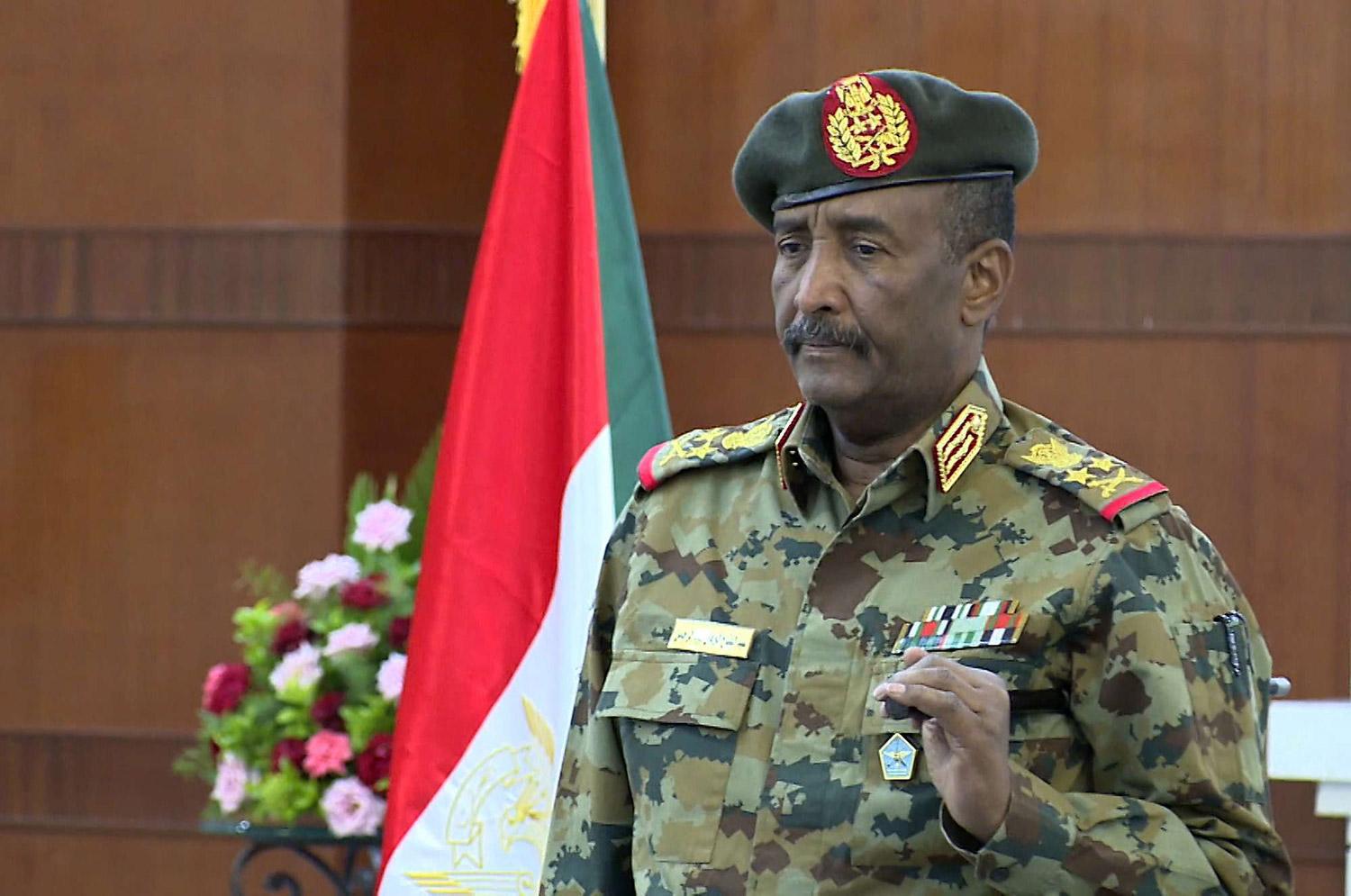رئيس مجلس السيادة الانتقالي في السودان الفريق عبدالفتاح البرهان