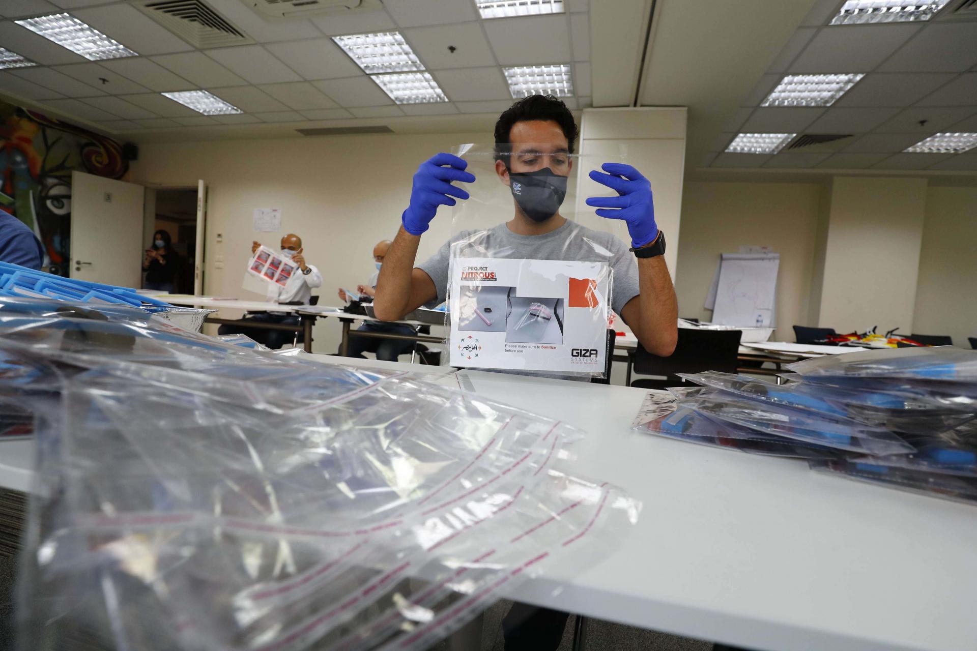 The firm is now distributing around 2,000 face shields a day to medics nationwide