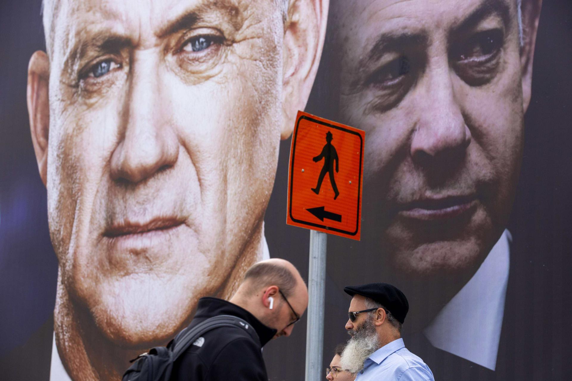 Netanyahu, head of the right-wing Likud party, had squared off against Gantz in three inconclusive elections over the past year
