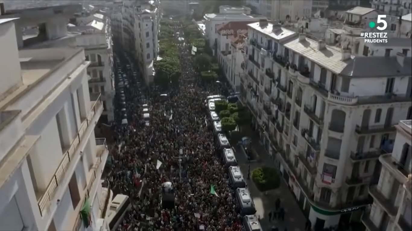 Hirak protest in Algiers