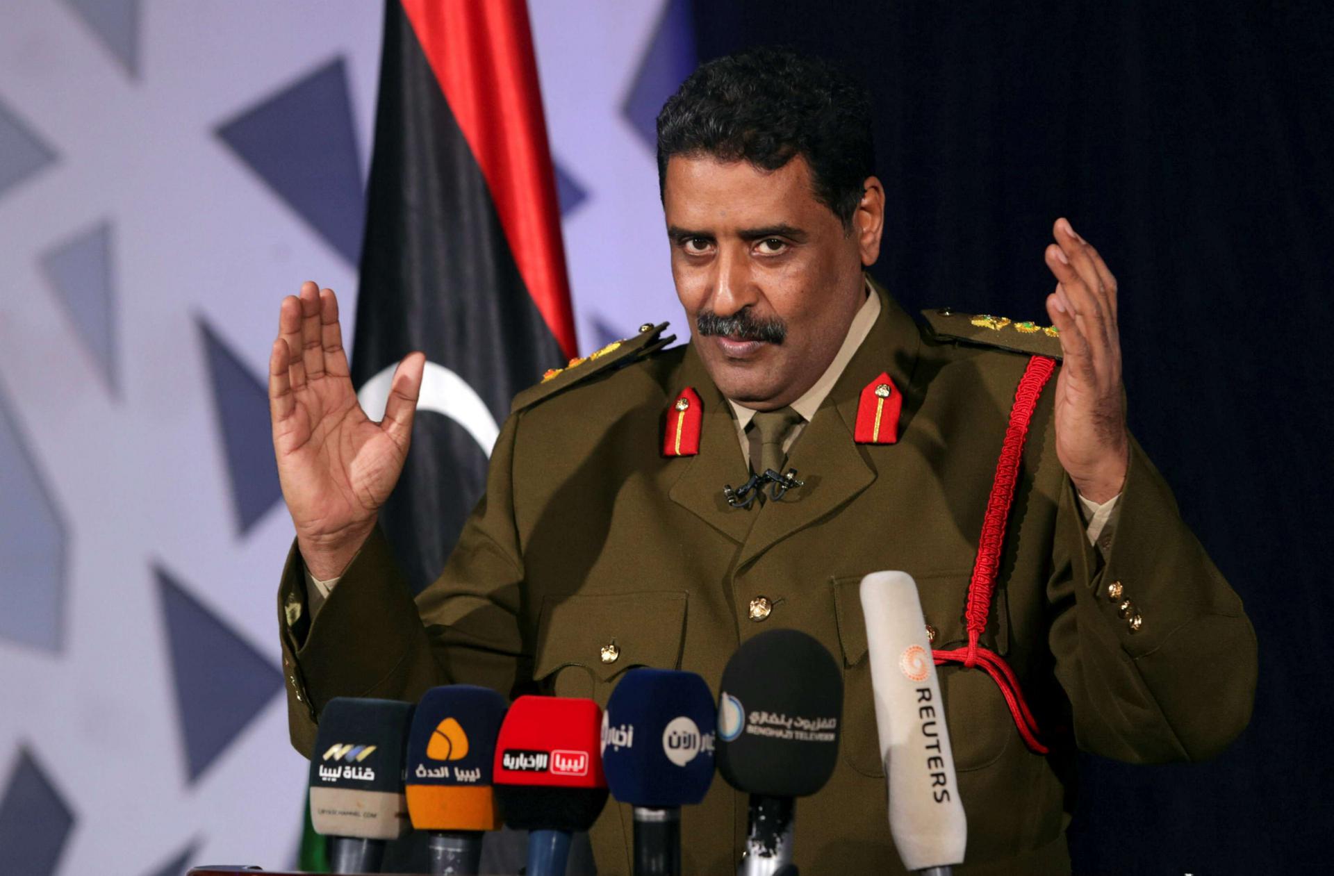 المتحدث باسم الجيش الوطني الليبي أحمد المسماري