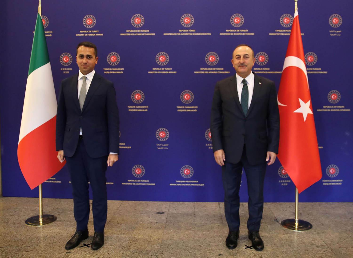 وزيرا خارجية تركيا وايطاليا في أنقرة