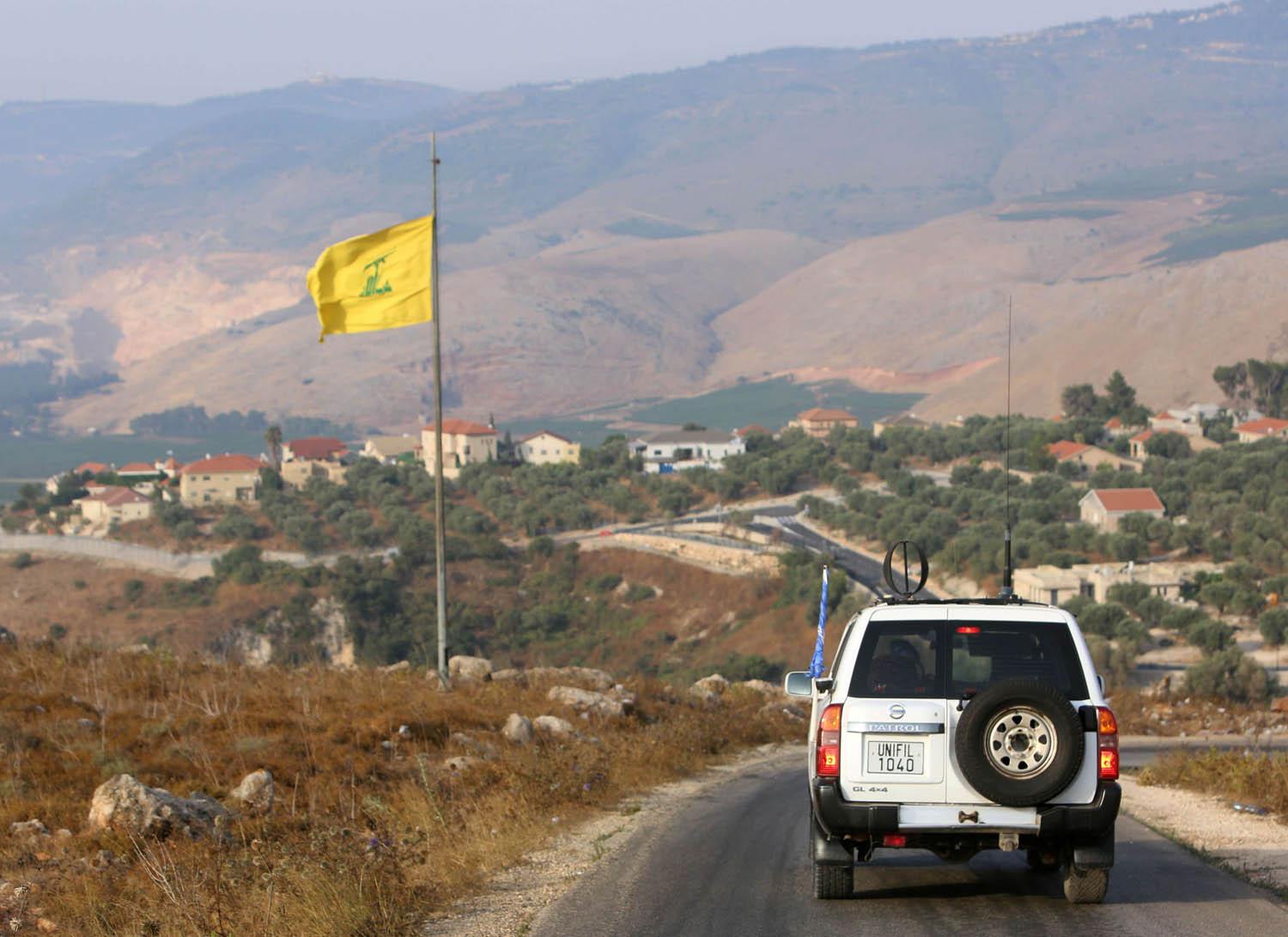 دورية للأمم المتحدة في المنطقة منزوعة السلاح جنوب لبنان