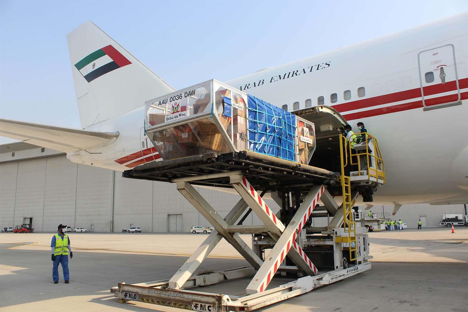 The UAE rushed to help Lebanon with tonnes of medical supplies