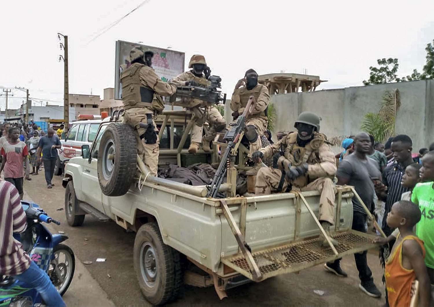 Mutinying soldiers detained Keita at gunpoint
