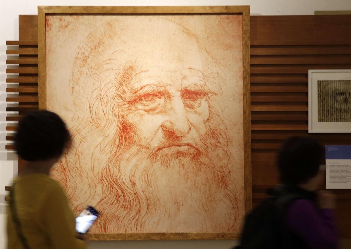 بورتريه يمثل الفنان ليوناردو دا فينتشي