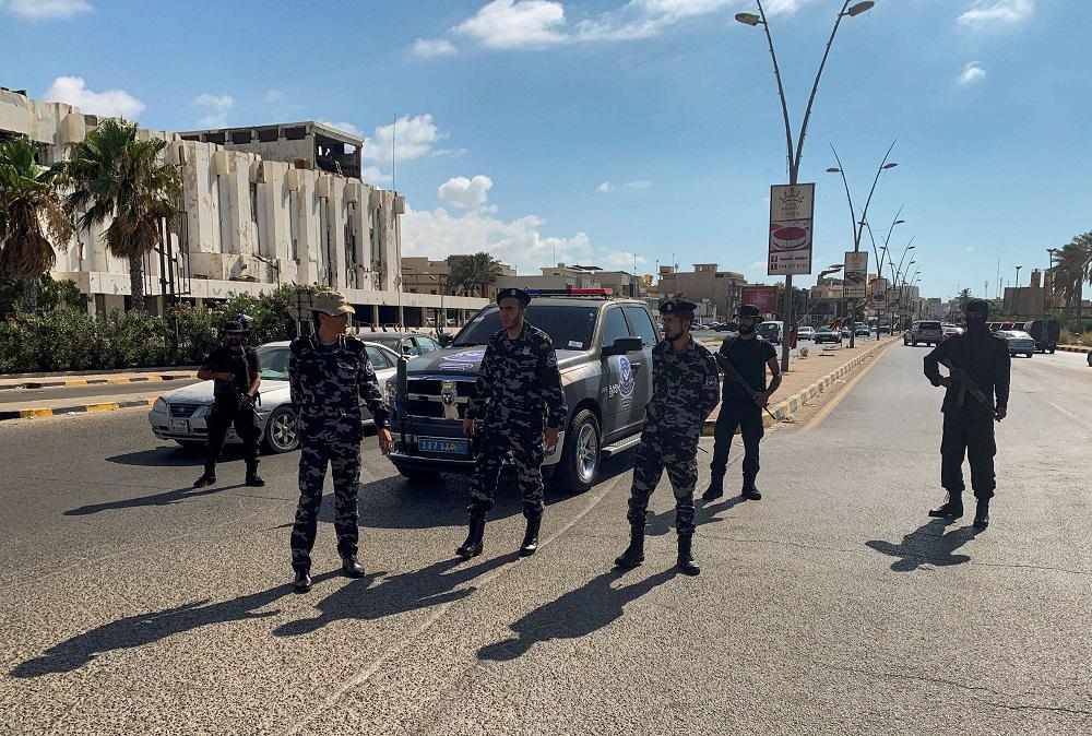 دورية أمنية في العاصمة طرابلس 