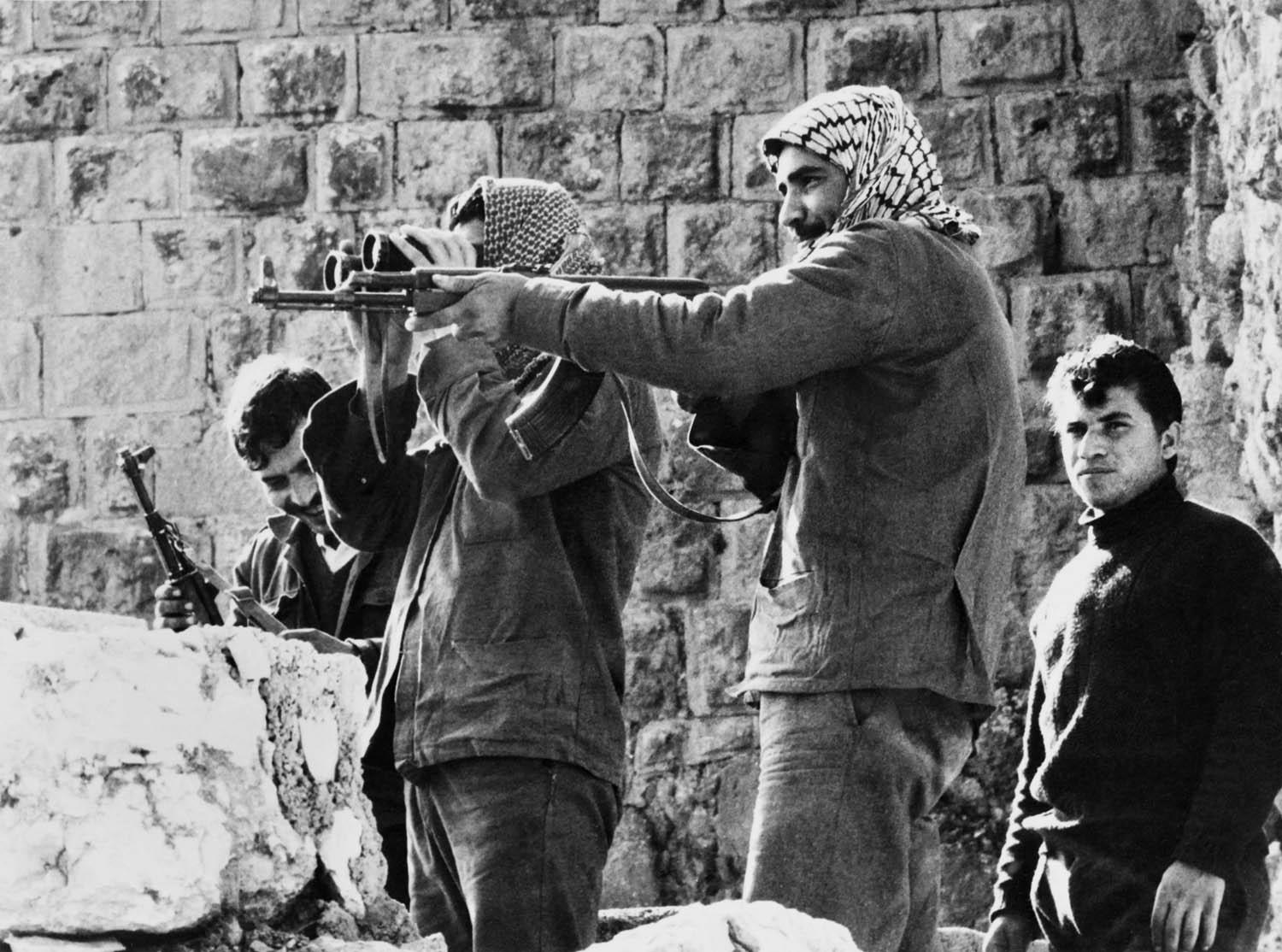 فلسطينيون يسيطرون على قلعة عجلون في الأردن عام 1970