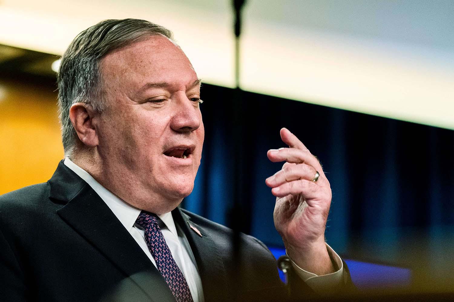 Pompeo warned that arms sales to Iran would breach UN resolutions and result in sanctions