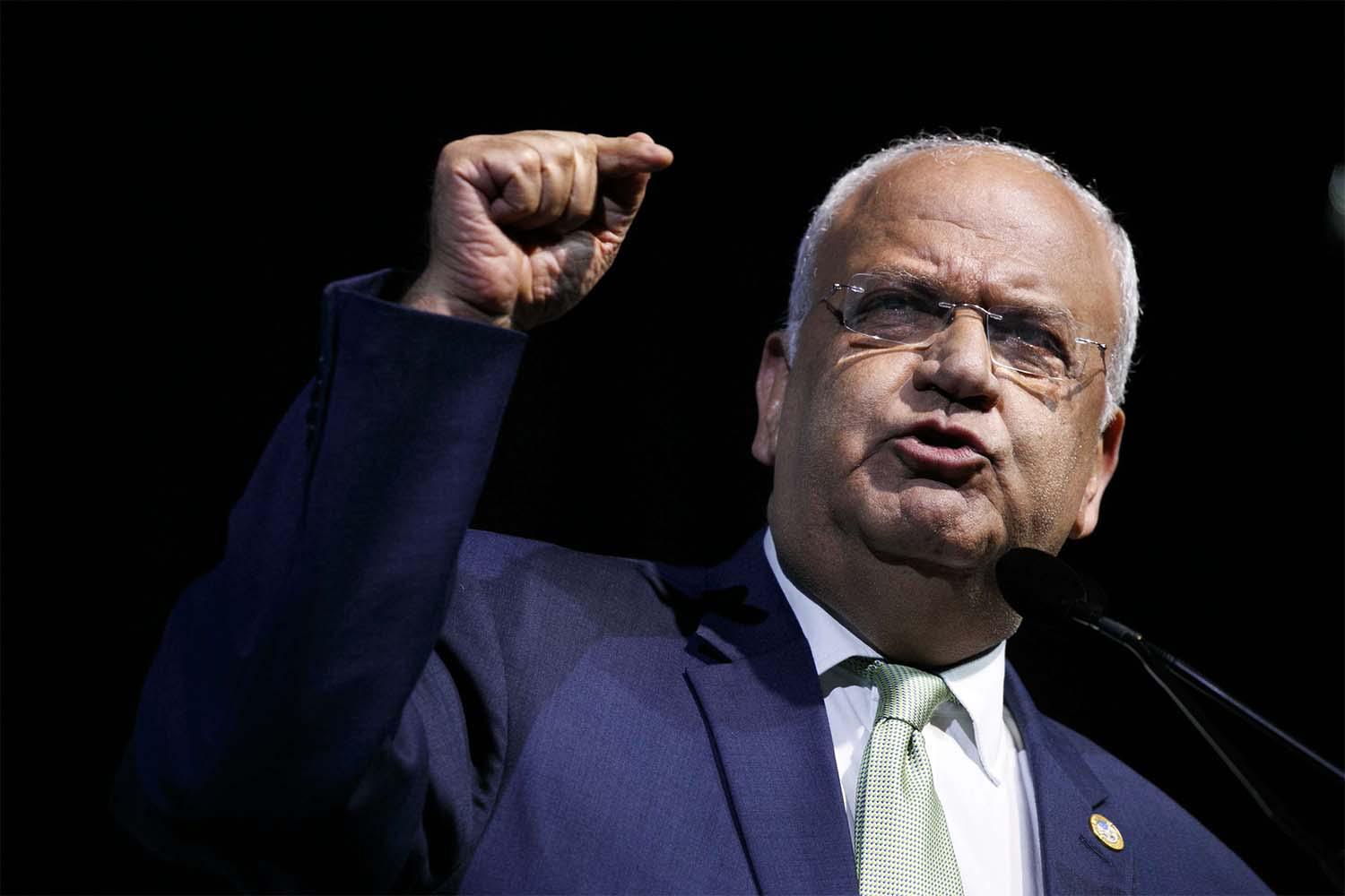 Erekat suffers from a weak immune system and a bacterial infection in addition to COVID-19
