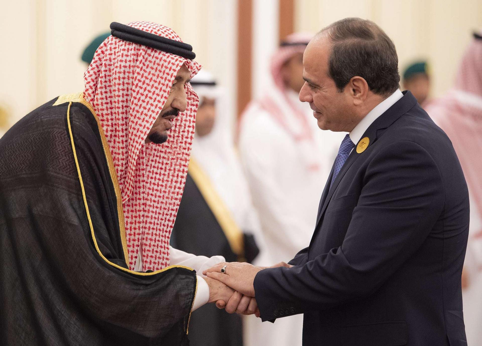 الرئيس المصري عبدالفتاح السيسي والعاهل السعودي الملك سلمان بن عبدالعزيز