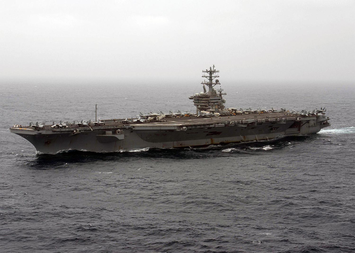 USS Nimitz is expected to stay outside the Arabian Sea