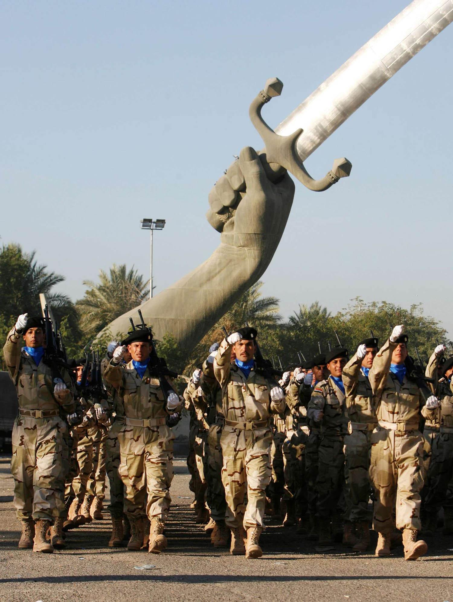 استعراض عيد الجيش العراقي في بغداد