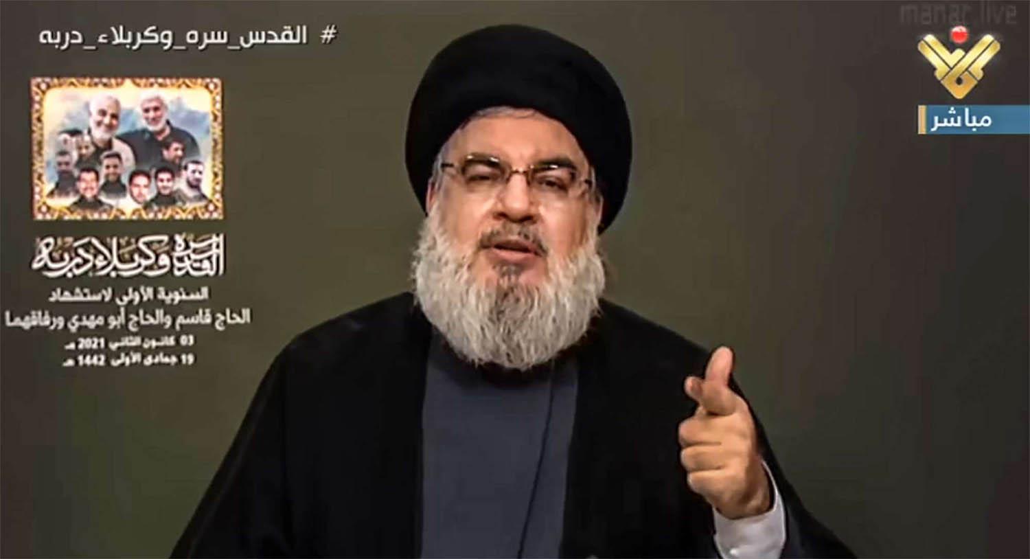 زعيم حزب الله حسن نصرالله